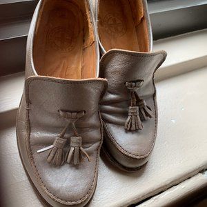 FIORENTINI + BAKER RARE SILVER TASSLE LOAFERS 39